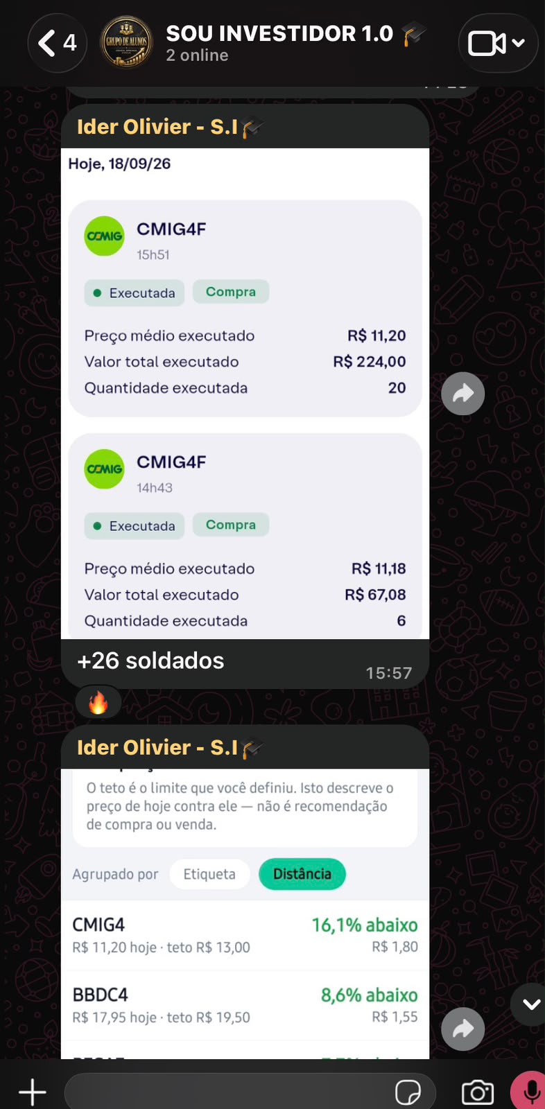 Conversa no grupo de alunos - 5