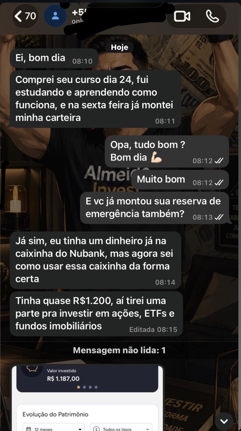 Depoimento de aluno do SOU INVESTIDOR 1.0 - 3