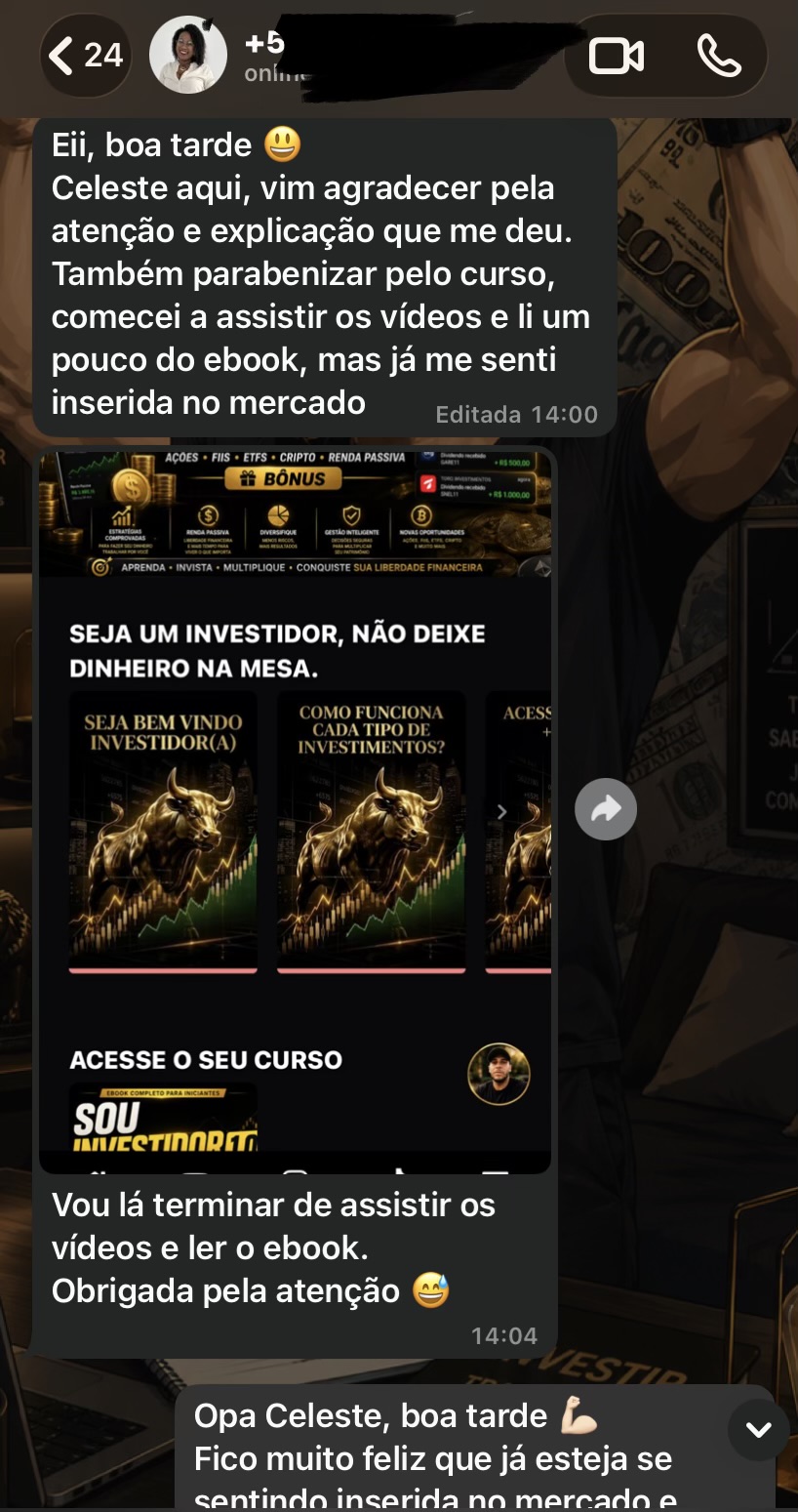 Depoimento de aluno do SOU INVESTIDOR 1.0 - 6